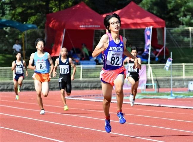 【写真】今村2年連続3冠 十勝中学新人陸上大会