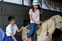 子どもたちが馬と触れ合う　陸別　１５年続く事業 5