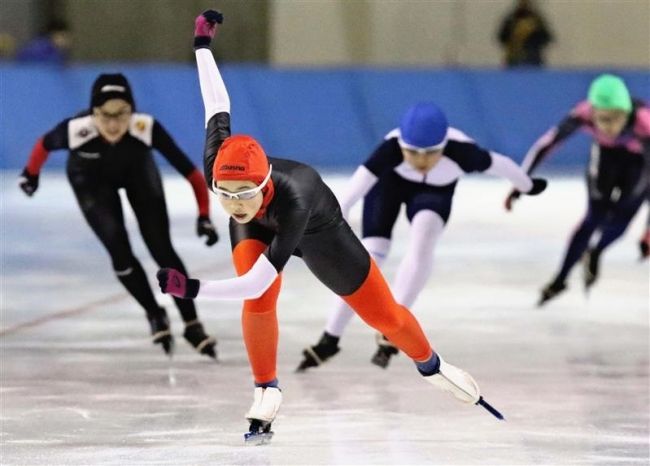【写真】堀川中長距離2冠 短距離は古川 全十勝中体連スケート