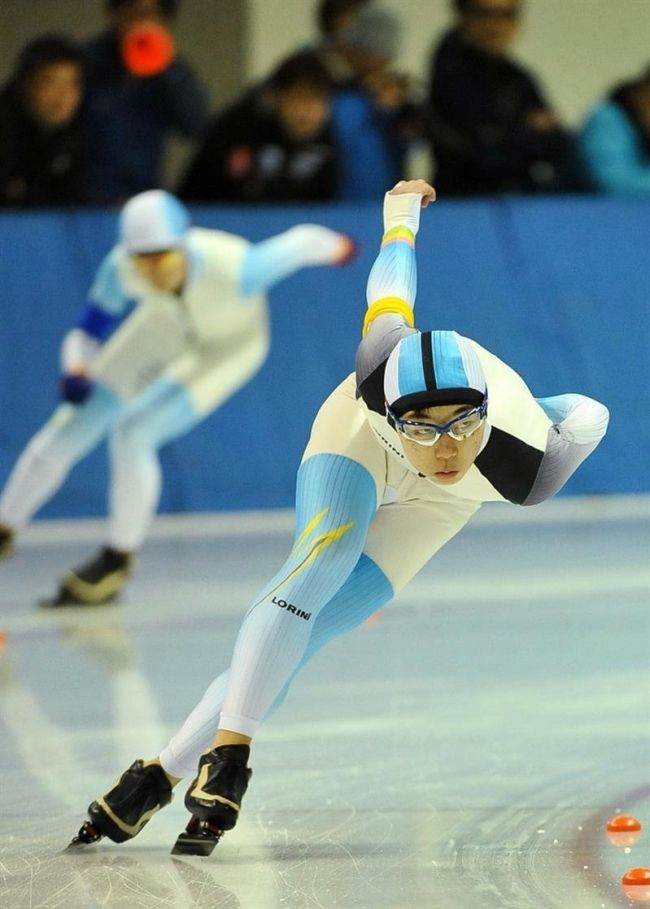 【写真】齊藤、堀川、古川大会新V 道中学スケート最終日