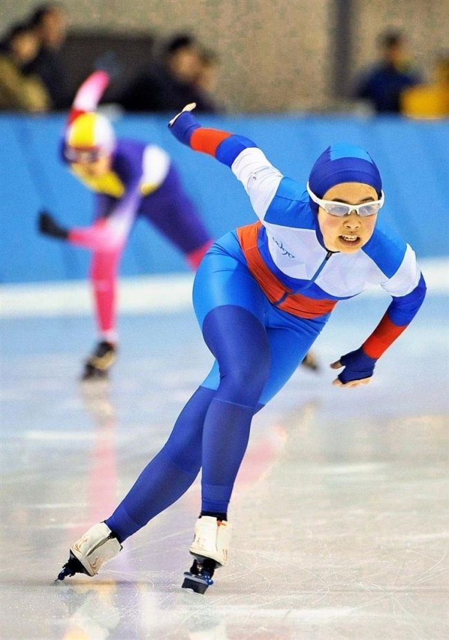 【写真】齊藤、堀川、古川大会新V 道中学スケート最終日