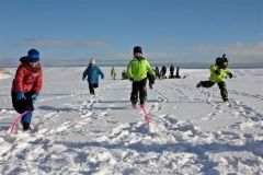 氷上でミニ運動会　大樹で雪遊びキャンプ 11