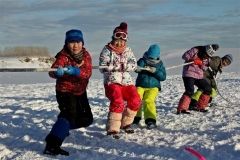 氷上でミニ運動会　大樹で雪遊びキャンプ 3