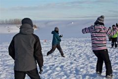 氷上でミニ運動会　大樹で雪遊びキャンプ 4