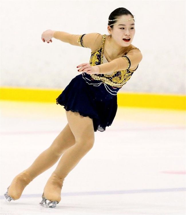 【写真】緑川、自己新で総合10位 全国高校スケートフィギュア