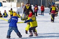 サムライ合戦を楽しむ子どもたち