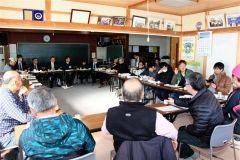 町の新規事業などを説明した地区説明会