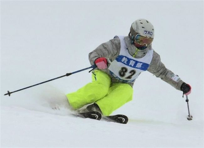 【写真】比留間2連覇、道Jr.スキー技術選手権ブロック大会