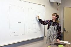 酪農アーティストの佐川さん、初の絵画教室 大樹 5