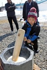 南町こども会が餅つき　大樹 5