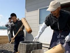 南町こども会が餅つき　大樹 6