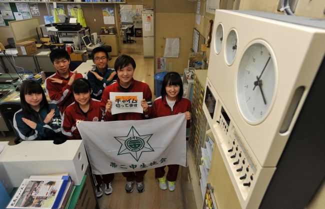 【写真】二中は「ノーチャイム」「時間だよ」声掛け合い まちマイ西帯広編