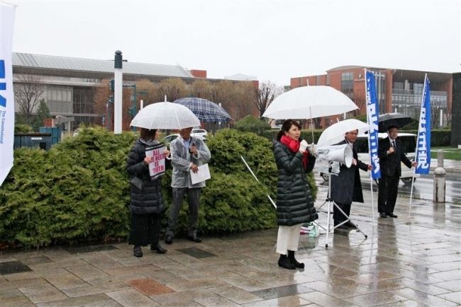【写真】立憲民主党が改憲阻止で街頭行動