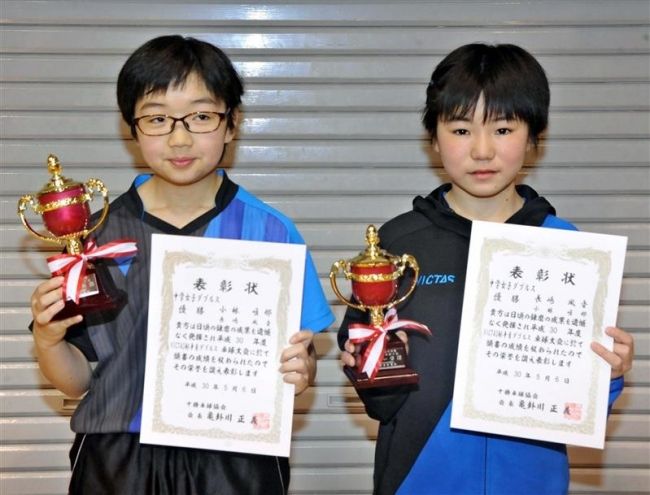 【写真】卓球ＶＩＣＴＡＳ杯複大会、金野法子２冠達成