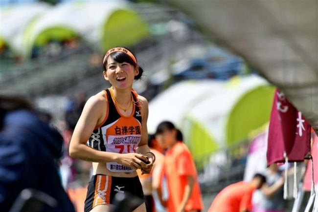 【写真】帯農砲丸投表彰台独占 白樺三段跳ワンツー 道高体連陸上