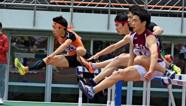 【写真】帯農砲丸投表彰台独占 白樺三段跳ワンツー 道高体連陸上