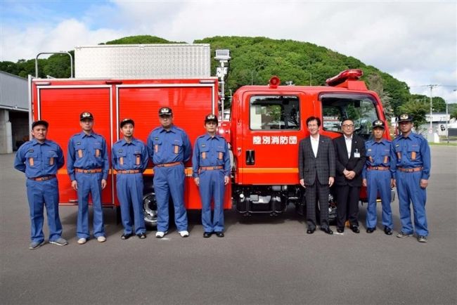 新消防ポンプ車の安全祈願　陸別