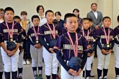 決意表明する三瓶主将