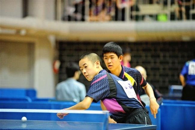 【写真】上士幌中の千年・山崎組、道カデット卓球準優勝