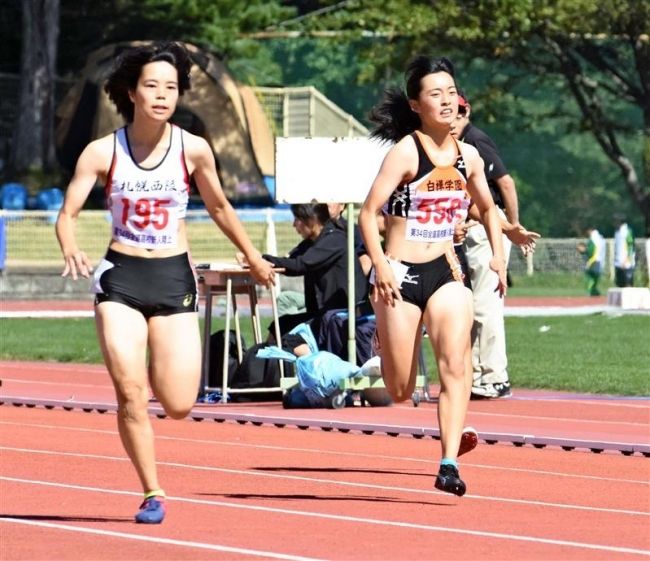 【写真】西山女子円盤投げ連覇、帯農リレー準V道高校新人陸上
