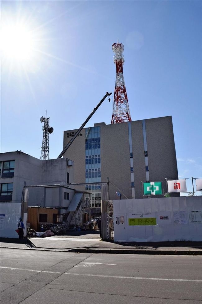 【写真】第２合同庁舎の建設工事着々　帯広