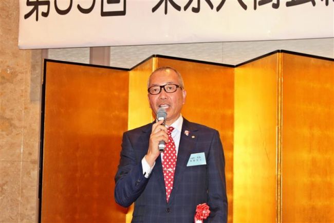 【写真】海老澤さんを新会長に選出  東京大樹会総会