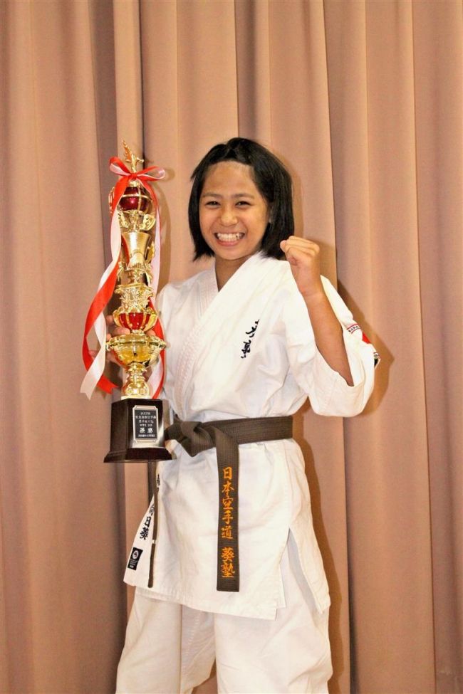 【写真】空手葵塾の森田向日葵、新極真全道選手権優勝