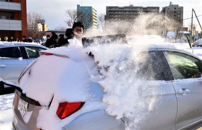 【写真】十勝に降雪 ぬかびら21センチ、帯広7センチ