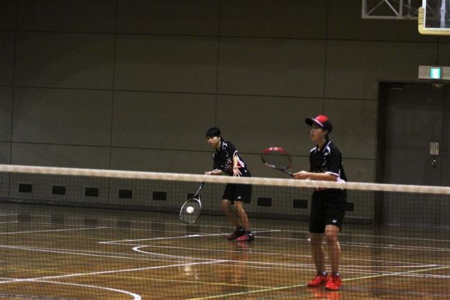 【写真】横内・長屋組V 全十勝室内ソフトテニスB級女子