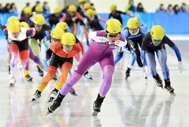 【写真】野々村大会新V 500は山本、古川制す 全国高校選抜スケート