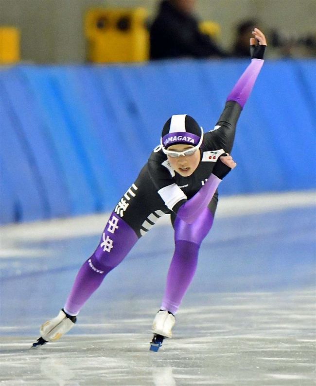 【写真】野々村大会新V 500は山本、古川制す 全国高校選抜スケート