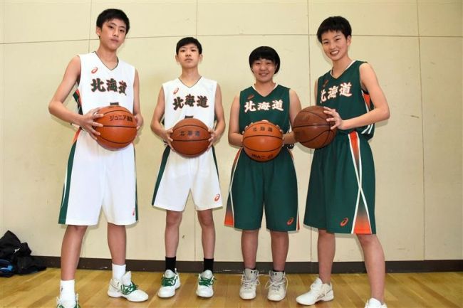 【写真】道選抜に十勝から4選手 都道府県対抗ジュニアバスケ