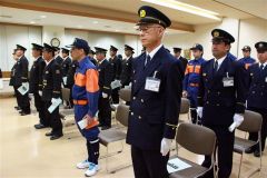 団員が士気を高めた結団式