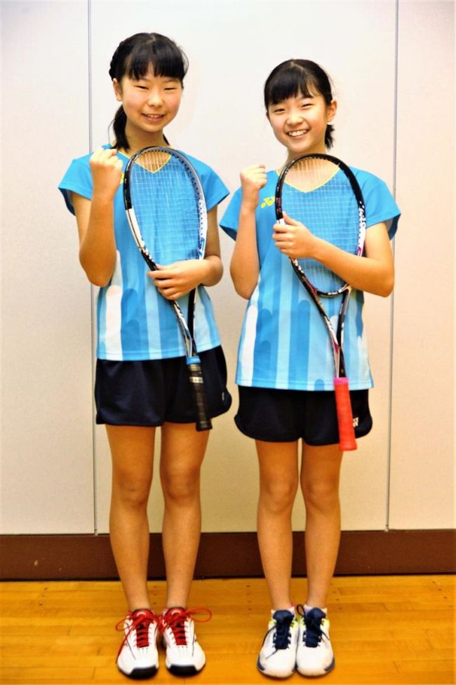 【写真】渡邊・嶋野ペア道代表で出場 小学生ソフトテニス庄内エアポートカップ