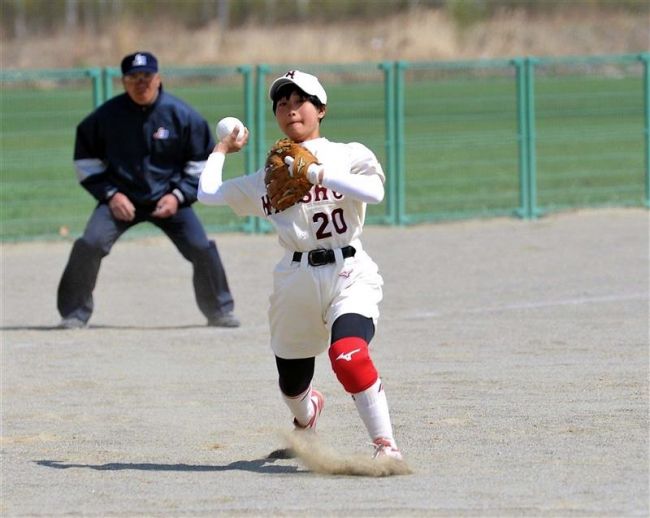 【写真】帯南商コールド完封で優勝、帯大谷準V 東北海道高校女子ソフトボール