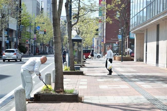 【写真】まちなかクリーン作戦　１０日初日