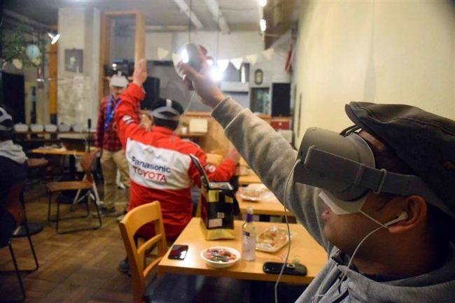 【写真】犬ぞりや乗馬、臨場感　「光影」でＶＲ体験イベント