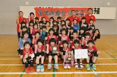 女子優勝の下音更ウィングス