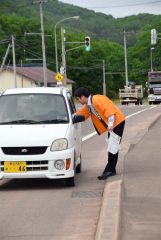 陸別町料飲店組合が交通安全啓発 4