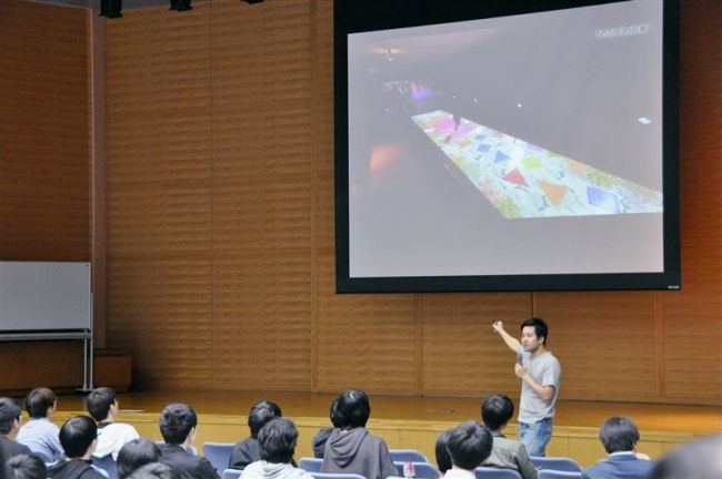 【写真】デジタルアート「人の関係をポジティブに」　あす開幕チームラボ・長谷川氏が講演　北海道情報大