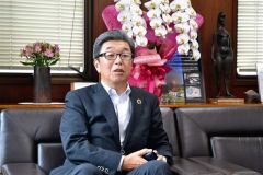 北洋銀の長野副頭取が来社 2