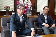 北洋銀の長野副頭取が来社 3