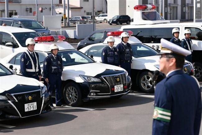 春の全国交通安全運動で出動式　新入学児童の交通事故防止を