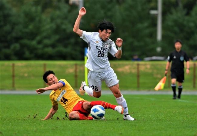 【写真】サッカー道東ブロックL最終節 十勝対決クラップス―蹴鞠会引き分け2位3位