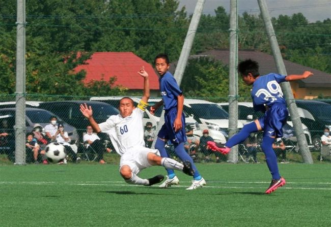 下音更２連覇、帯南町に３―０　全十勝中体連秋季サッカー