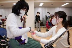 清水で三味線教室 4