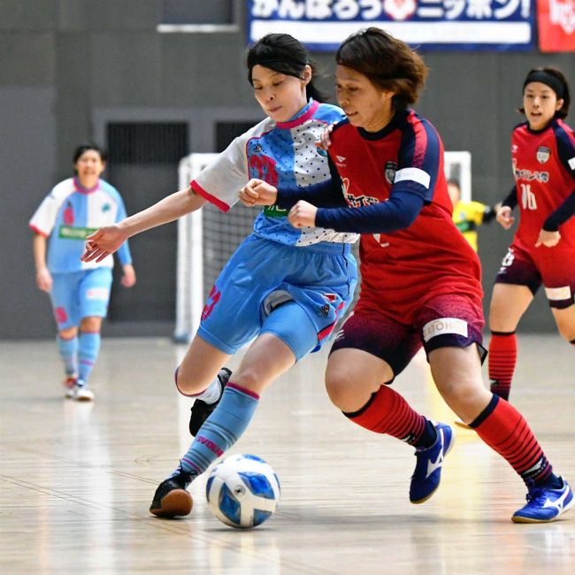 【写真】全日本女子フットサル帯広で開幕、大久保出場のエスポ初戦惜敗、ボニータ快勝