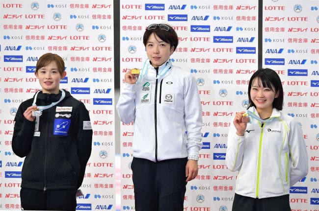 【写真】村上圧勝V、女子は郷2位 3000は酒井制す全日本選抜スケート八戸大会