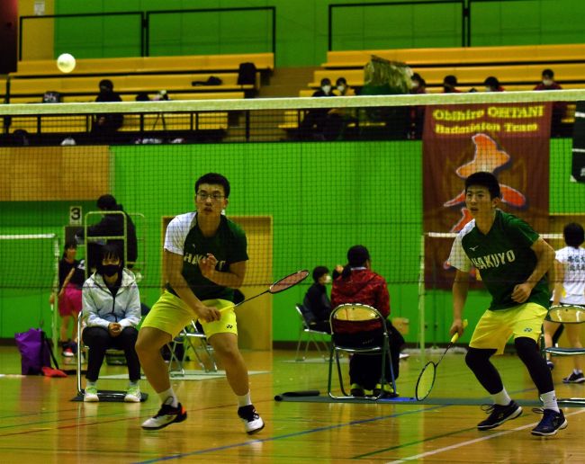【写真】帯南商女子2連覇、帯大谷男子は18連覇 全十勝高校バドミントン新人団体戦
