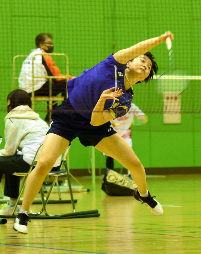 【写真】帯南商女子2連覇、帯大谷男子は18連覇 全十勝高校バドミントン新人団体戦